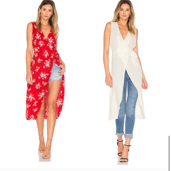 L’Academie High Low Wrap Blouse In Navy - Picture 6 of 8